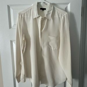 J. Crew cream colored blouse, size 16